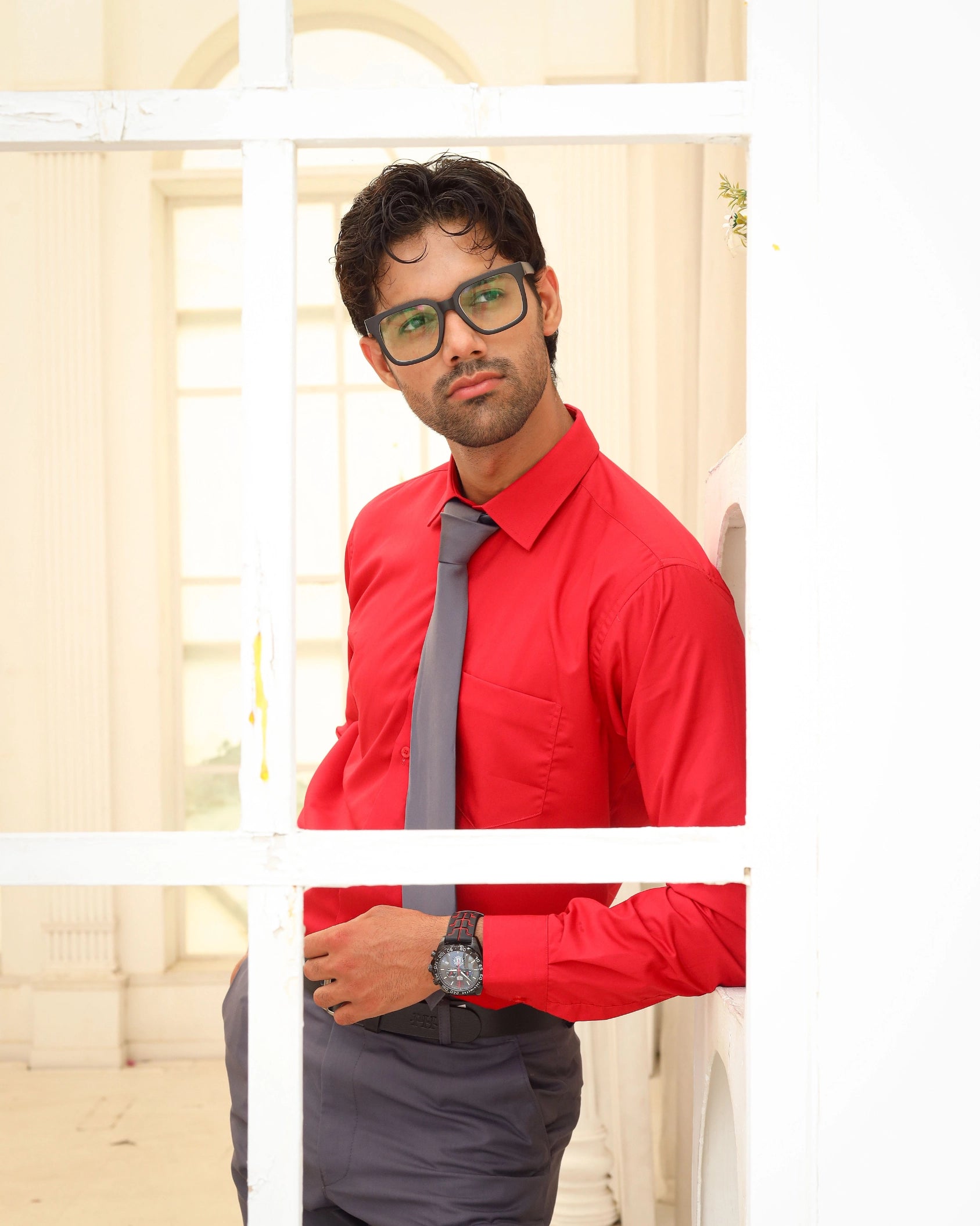 Men’s Red Formal Dress Shirt