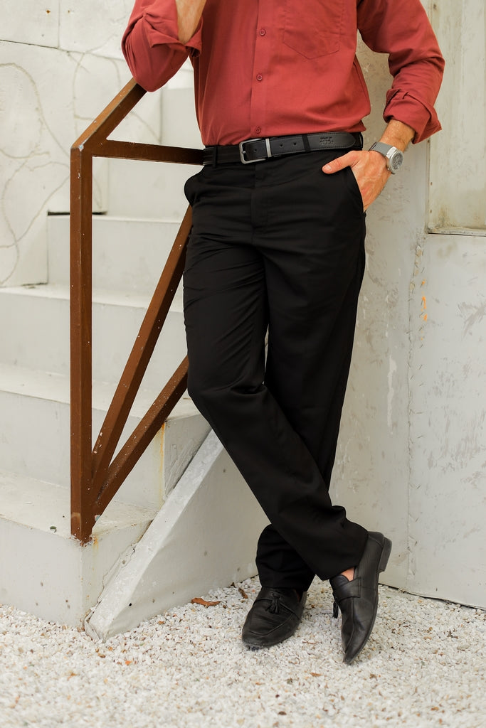 Men’s Classic Black Formal Trousers