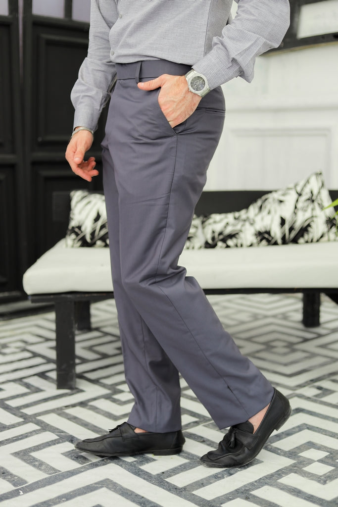 Men’s Slate Grey Formal Trousers