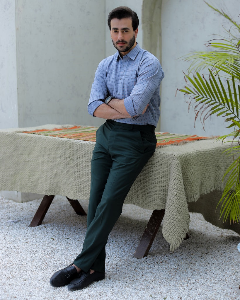 Men’s Emerald Green Formal Trousers