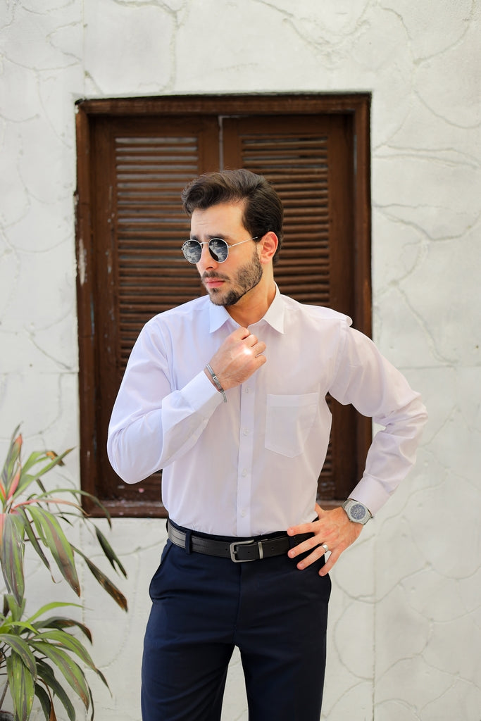 Men’s Stark White Executive Formal Shirt