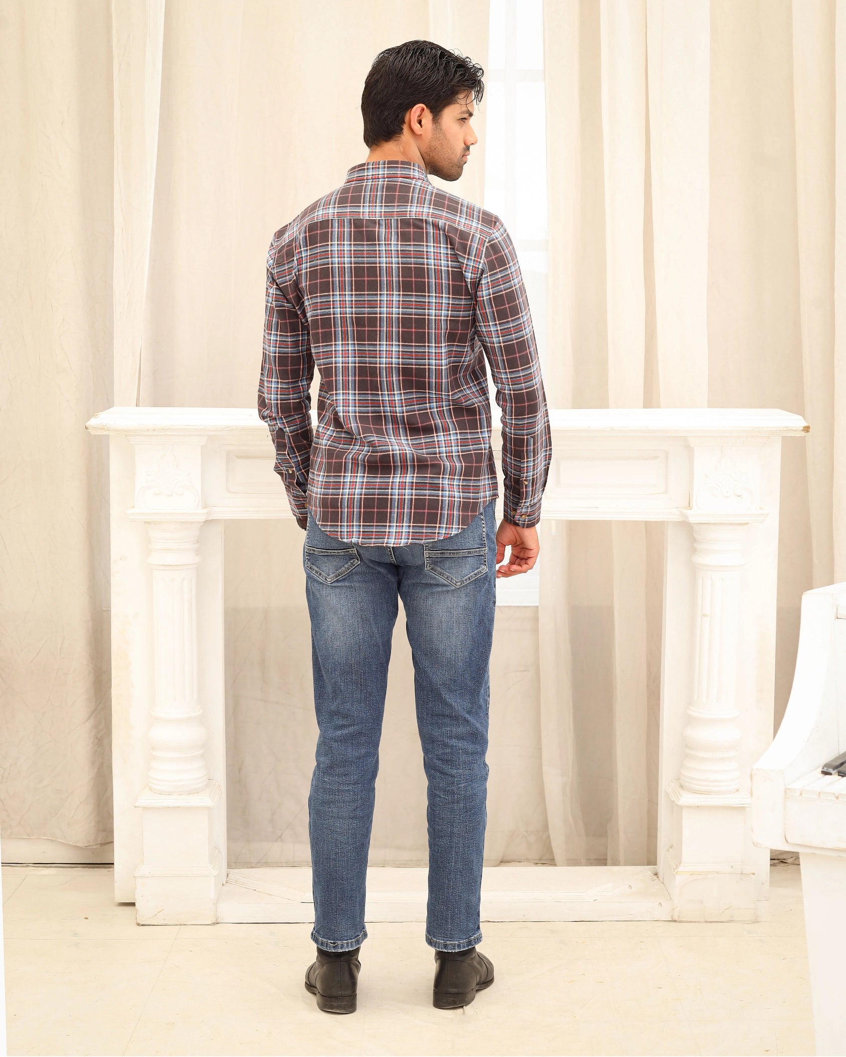 Men’s Multicolor Checkered Flannel Shirt
