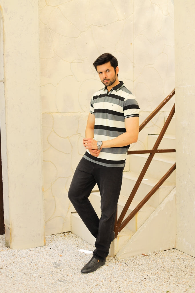 Men’s Monochrome Urban Horizon Polo