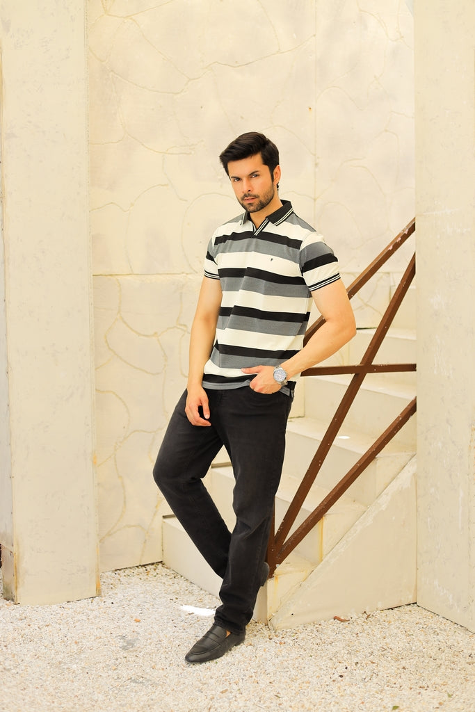 Men’s Monochrome Urban Horizon Polo