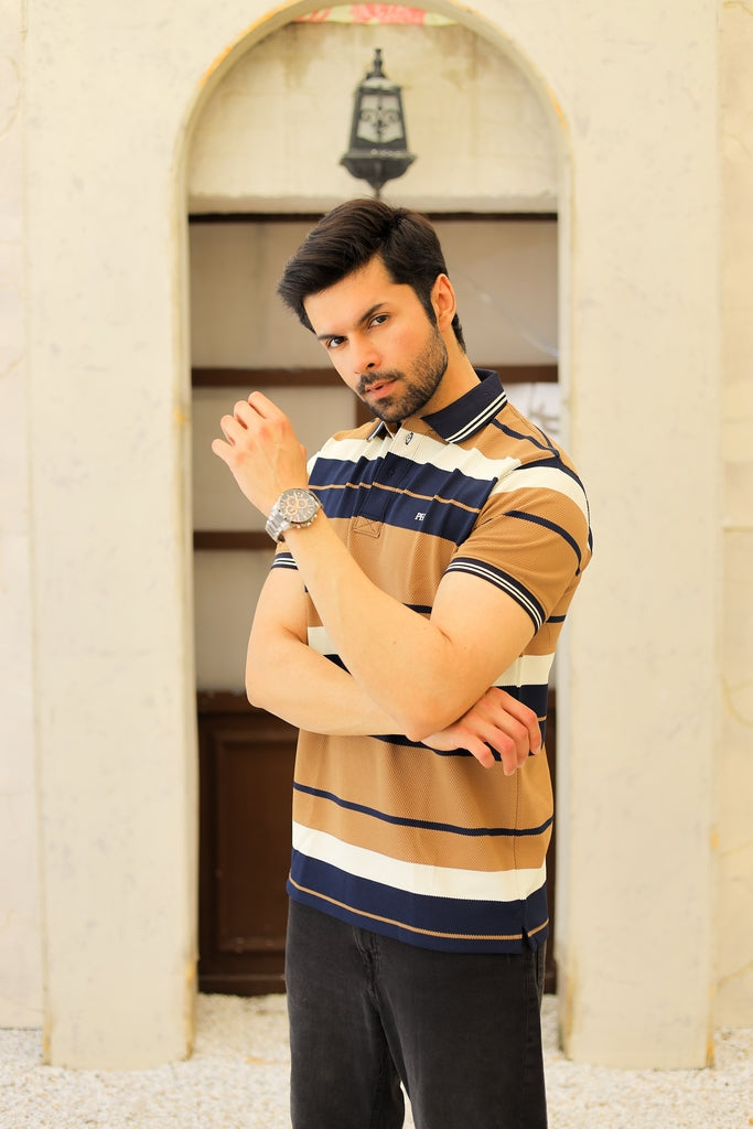 Men’s Multi-Striped Classic Heritage Polo