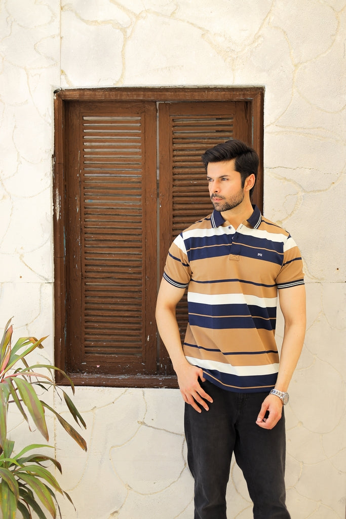 Men’s Multi-Striped Classic Heritage Polo