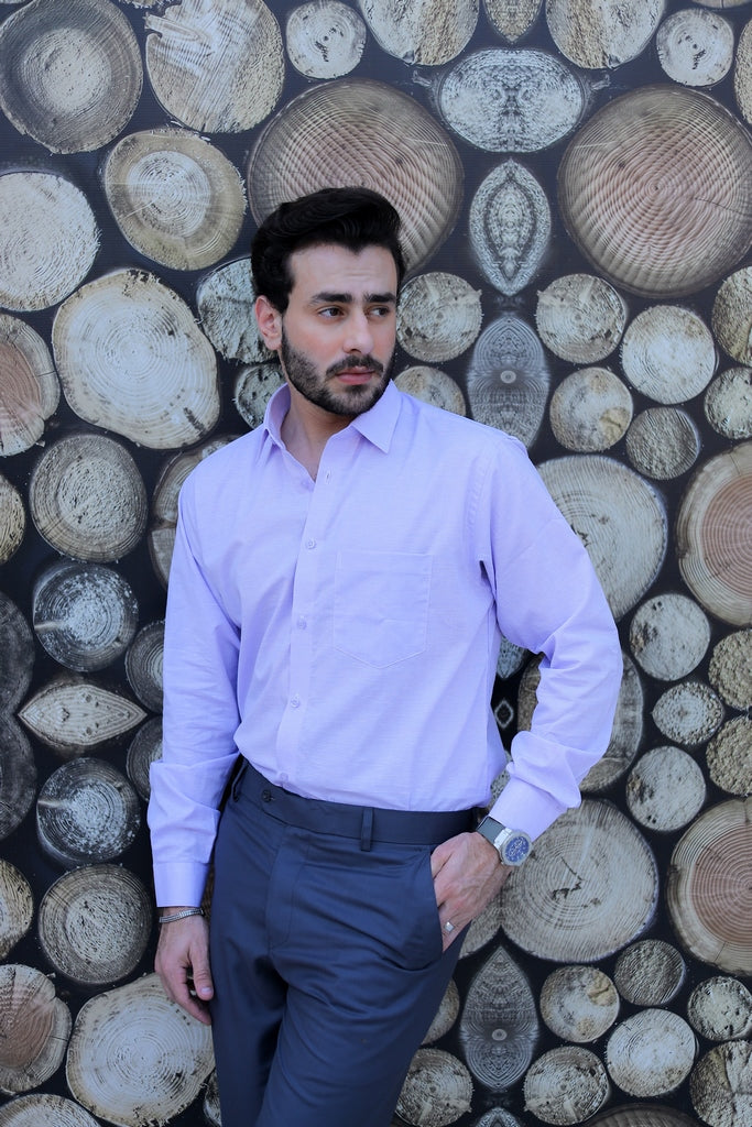 Men’s Pastel Lavender Executive Formal Shirt