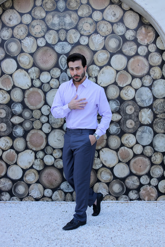Men’s Pastel Lavender Executive Formal Shirt