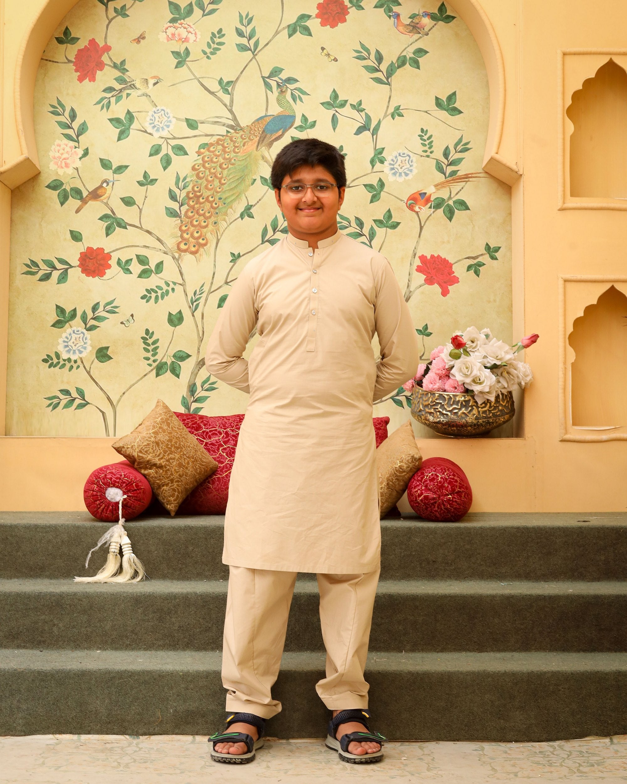 Classic Beige Kurta Shalwar