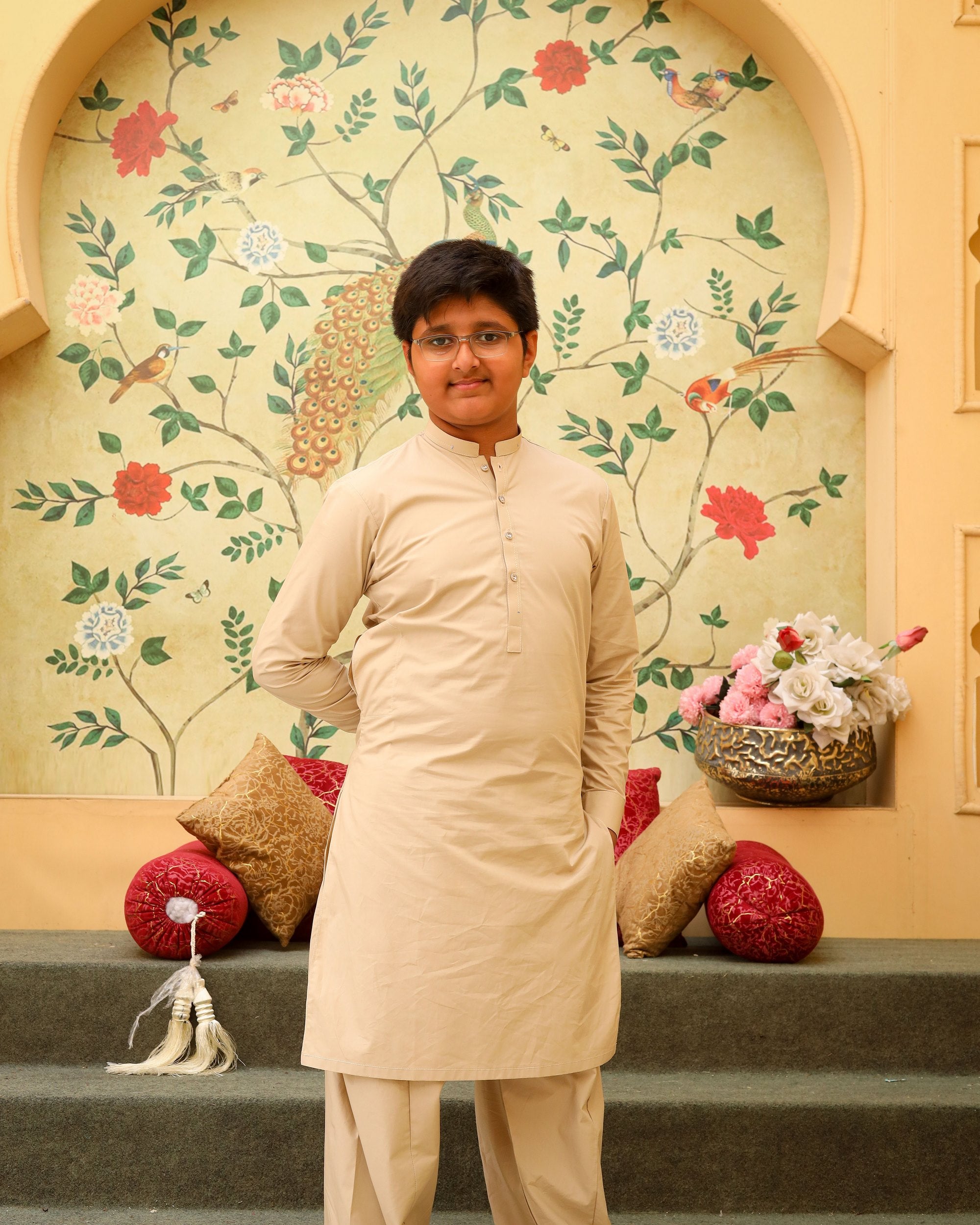 Classic Beige Kurta Shalwar