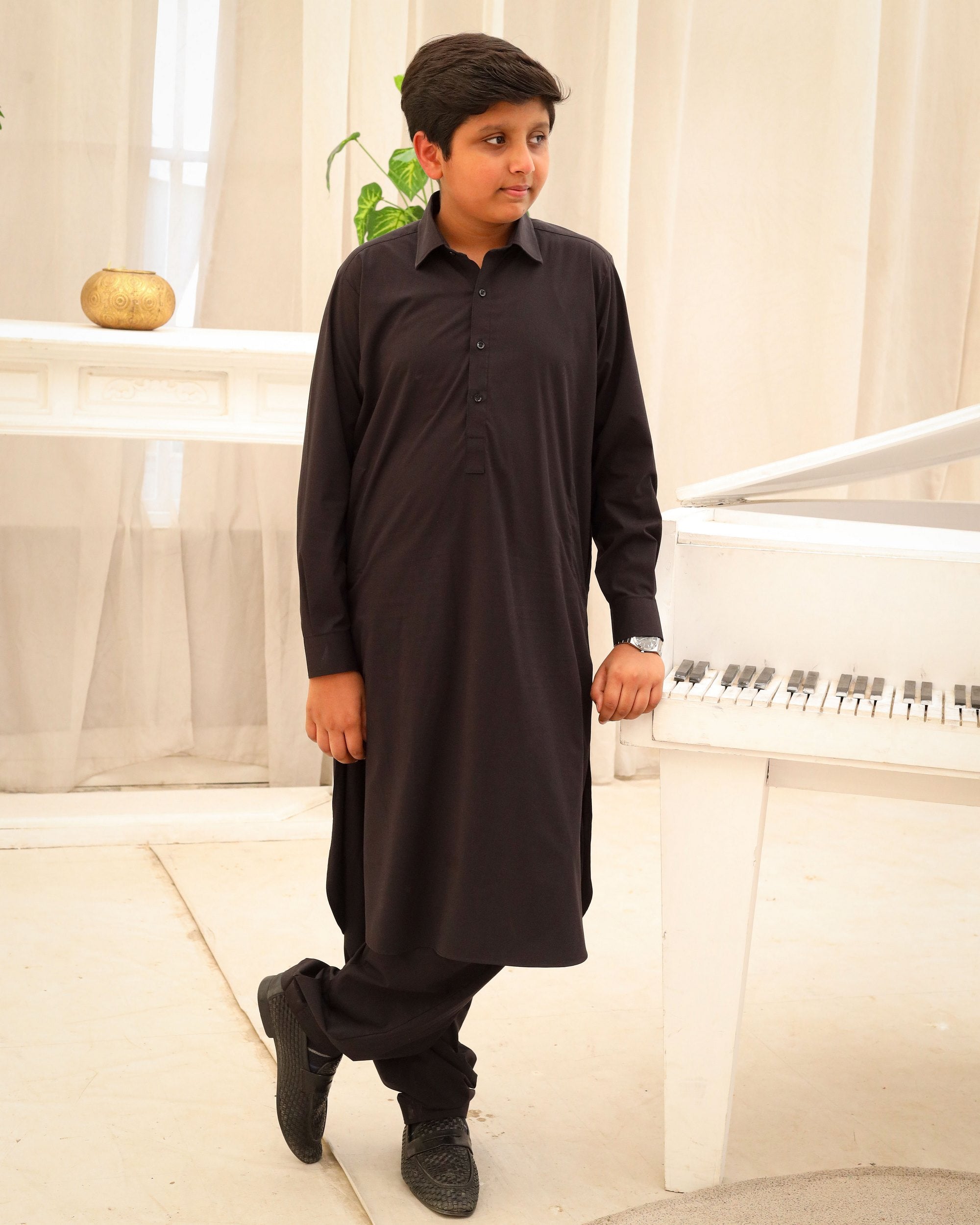 Classic Black Kurta Shalwar