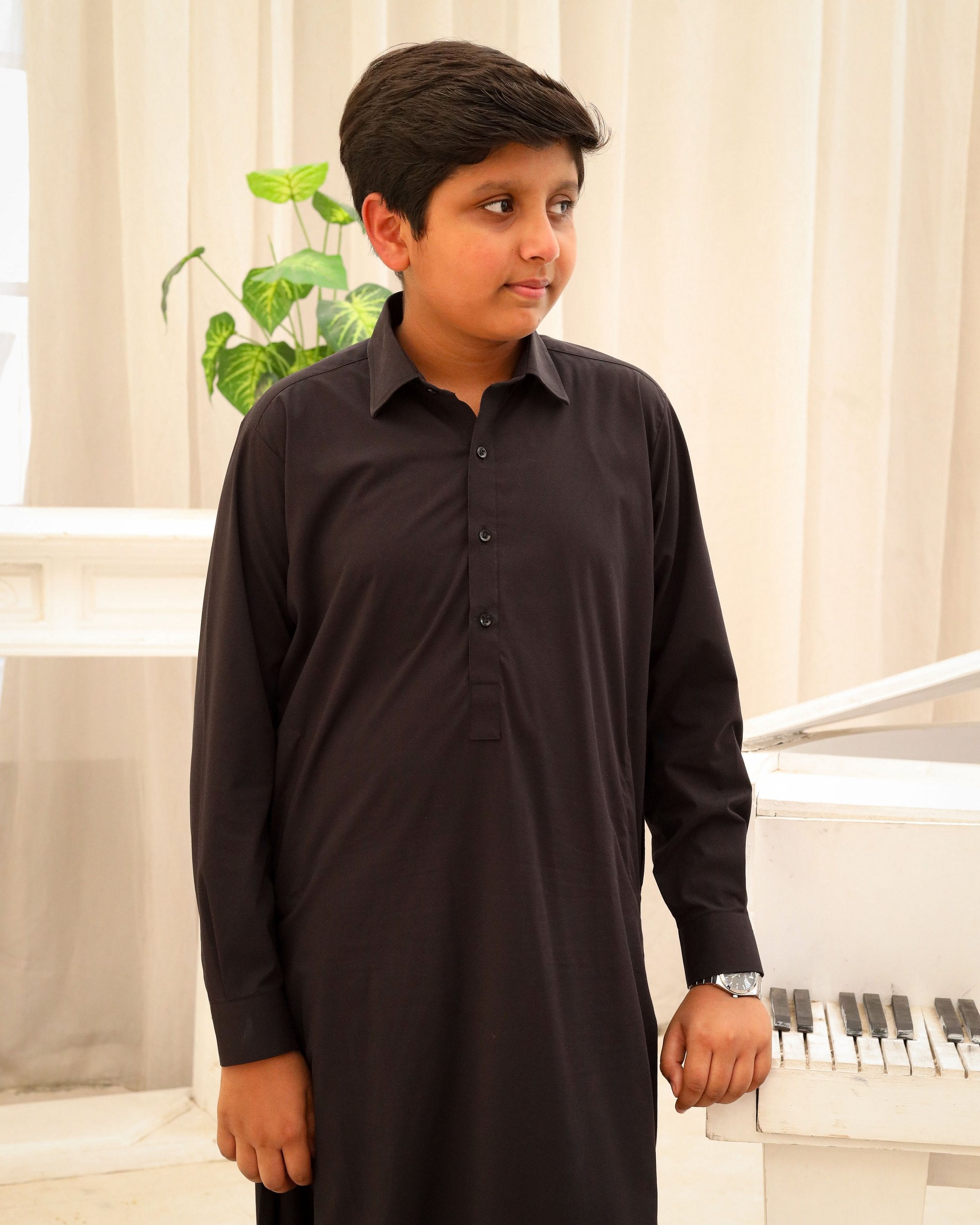 Classic Black Kurta Shalwar