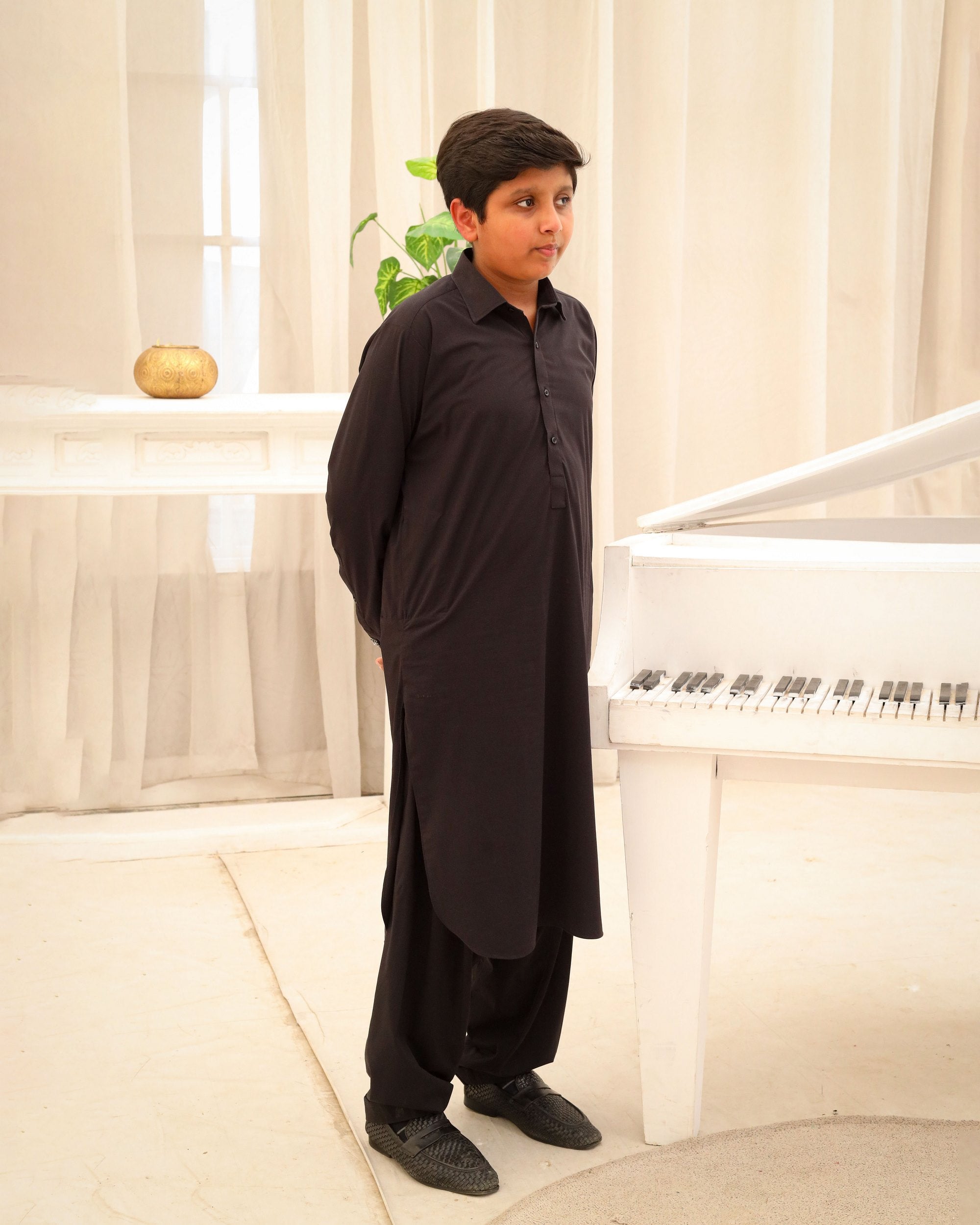 Classic Black Kurta Shalwar