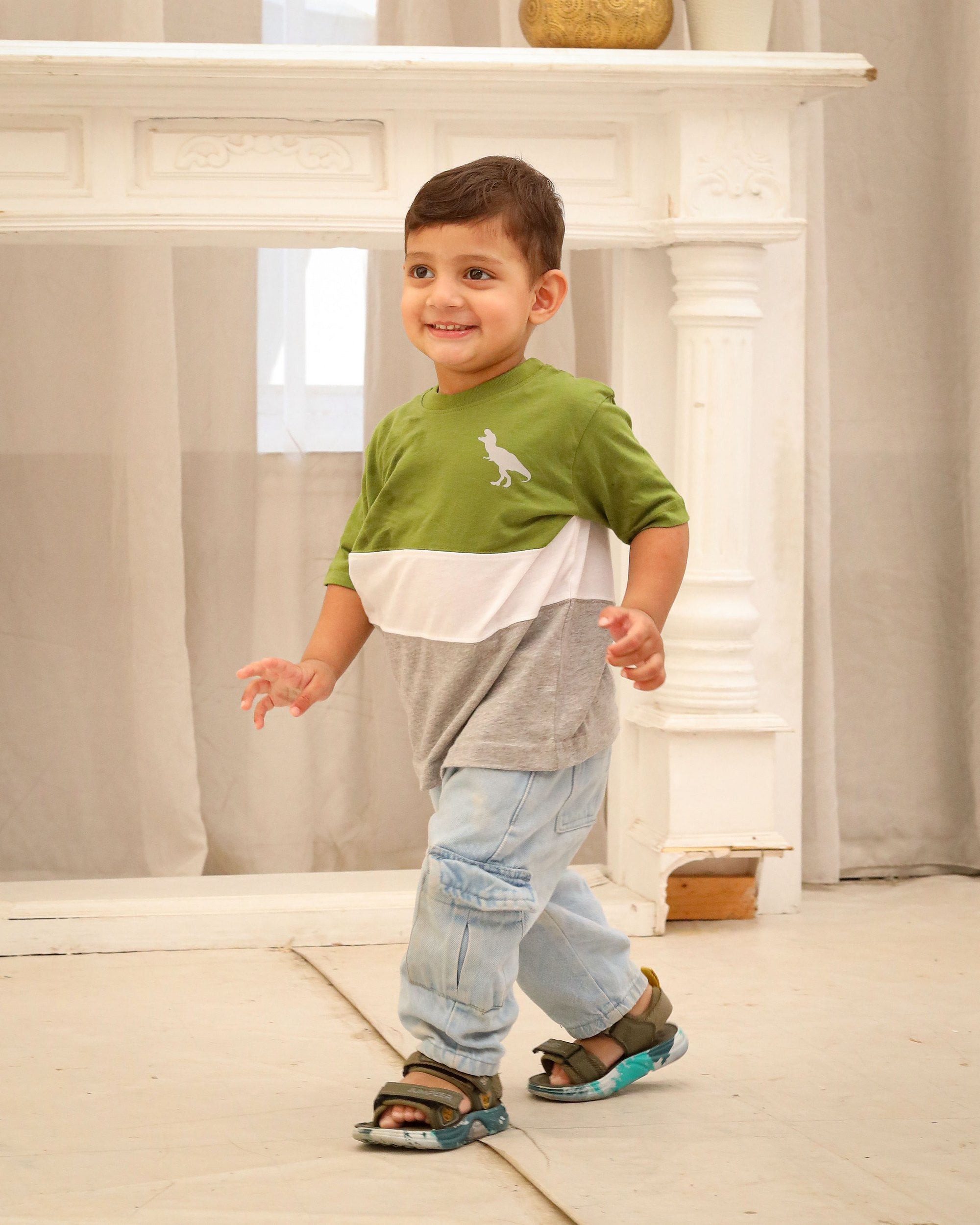 Olive Green Graphic T-Shirt