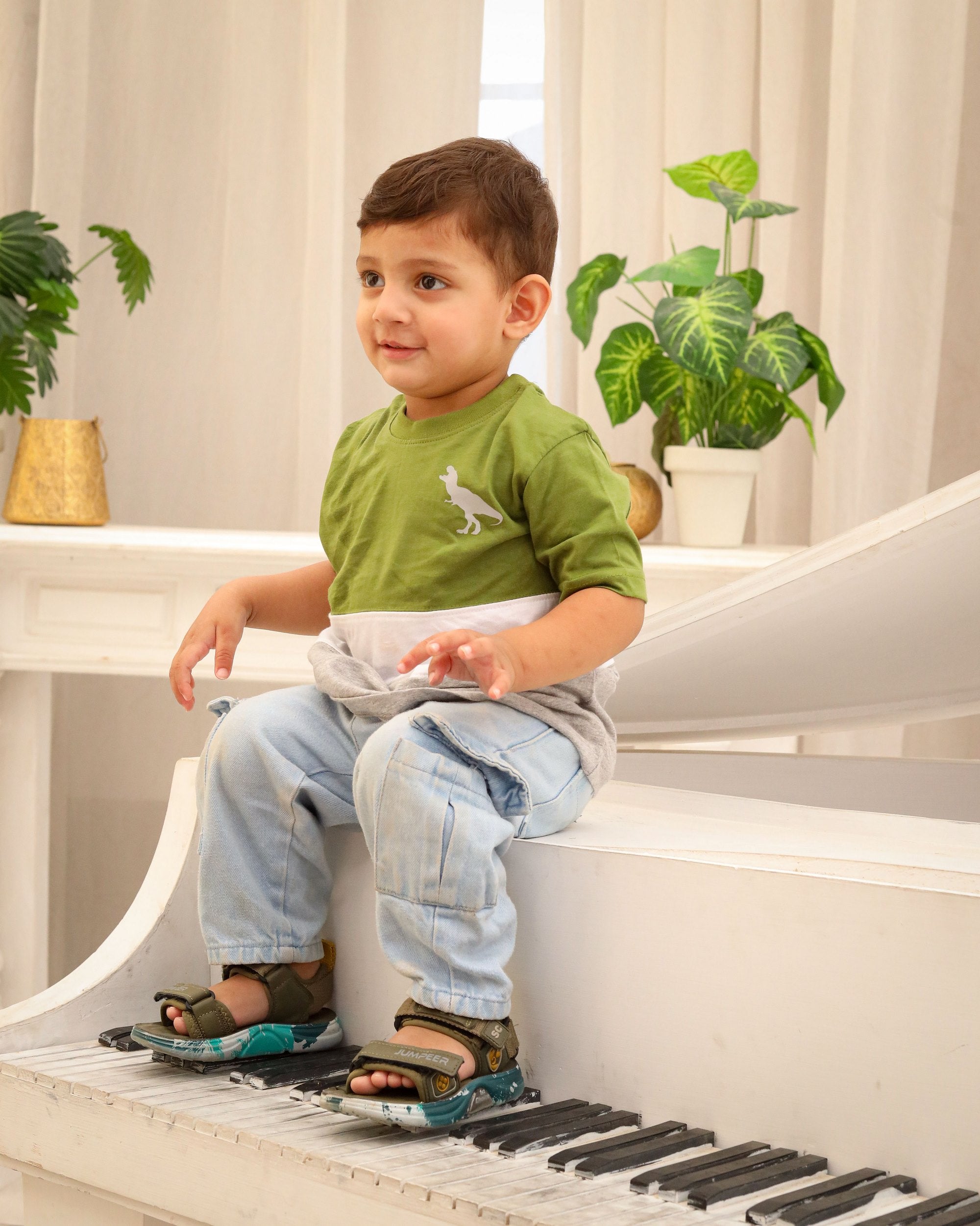 Olive Green Graphic T-Shirt
