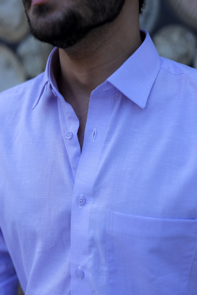 Men’s Pastel Lavender Executive Formal Shirt