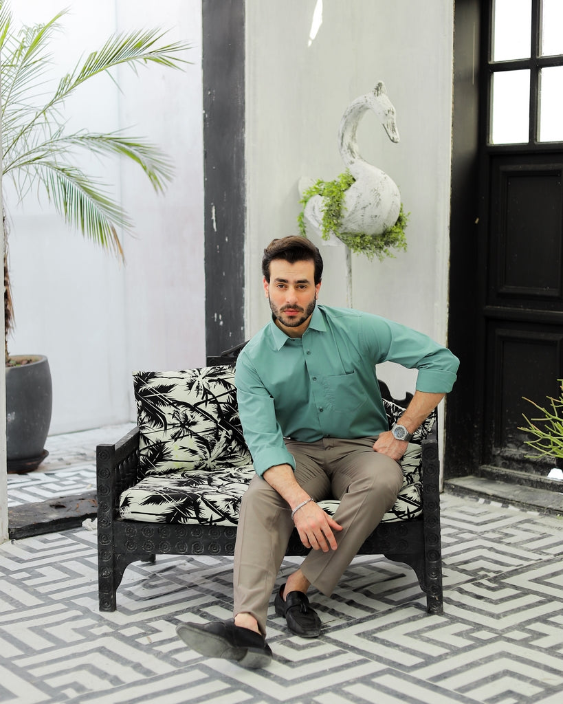 Men’s Mint Sage Executive Formal Shirt