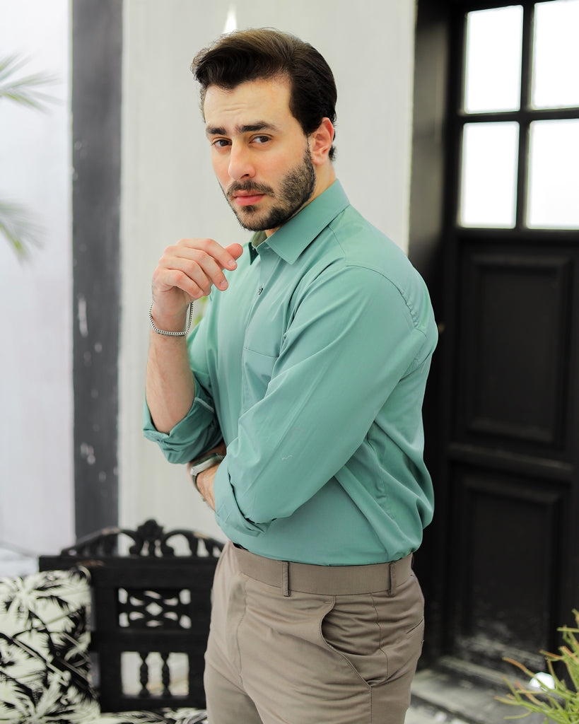 Men’s Mint Sage Executive Formal Shirt