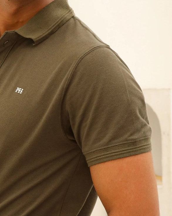 Men’s Olive Green Classic Polo Shirt
