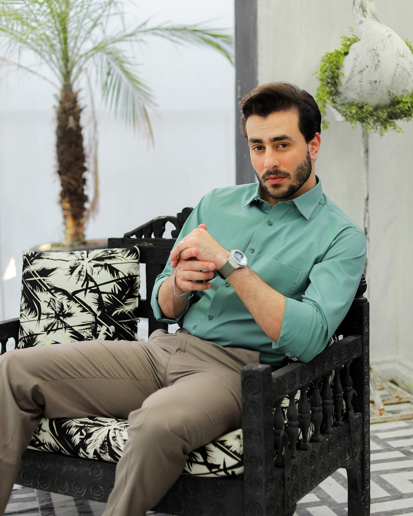 Men’s Mint Sage Executive Formal Shirt