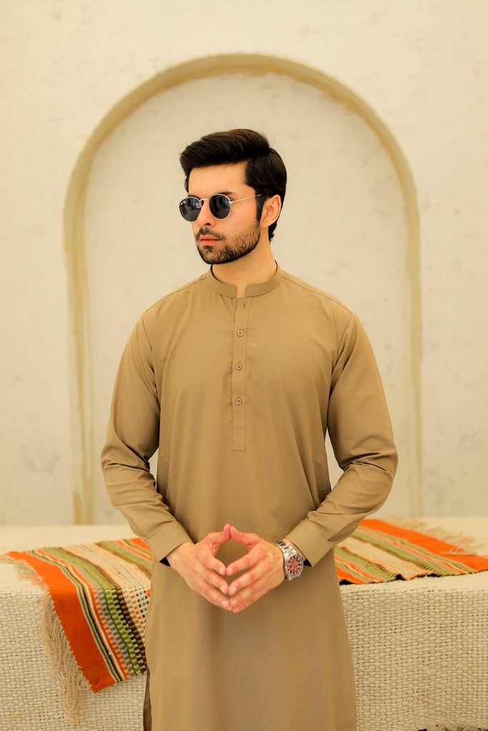 Men’s Beige Shalwar Kameez