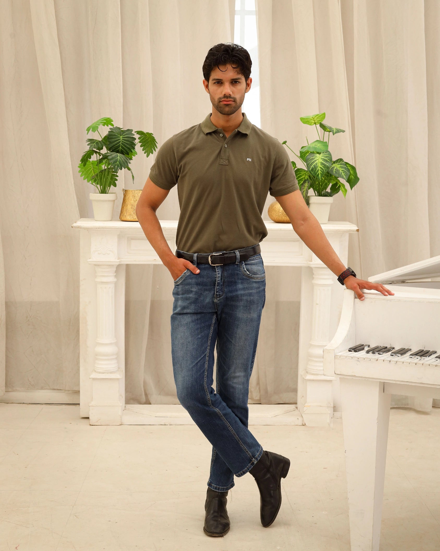 Men’s Olive Green Classic Polo Shirt