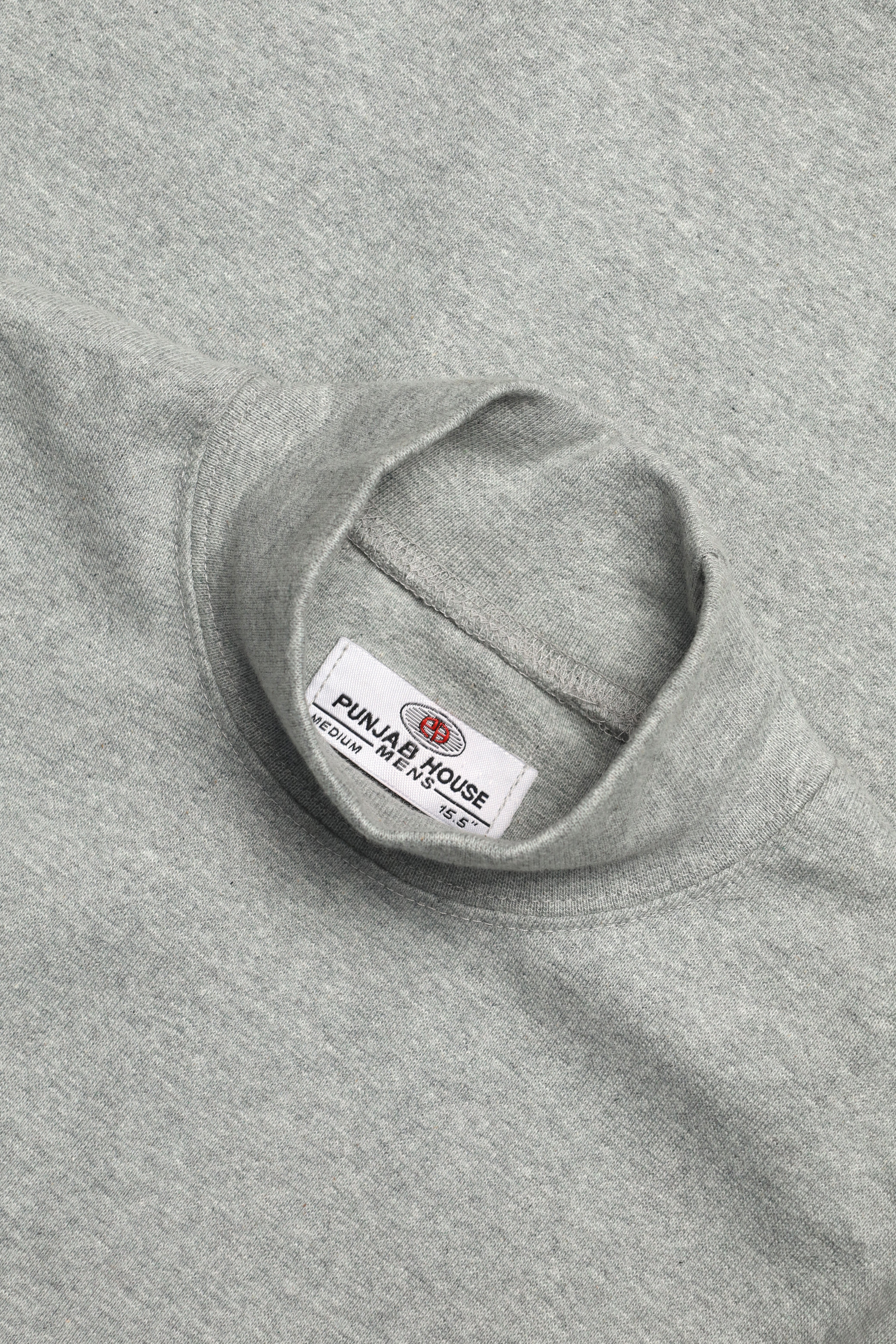Men's Heather Grey Turtle Neck Shirt