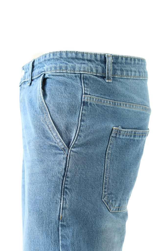 Light Blue Light Wash Straight-Fit Jeans
