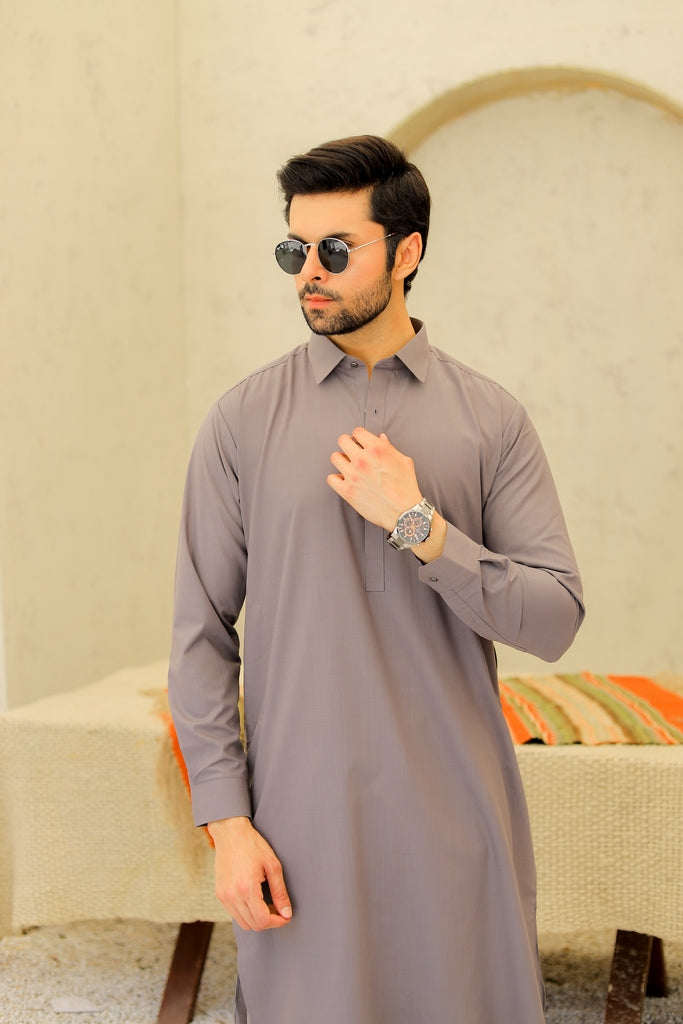 Men’s Taupe Grey Shalwar Kameez