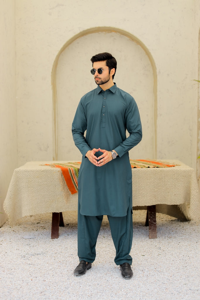 Men’s Teal Shalwar Kameez