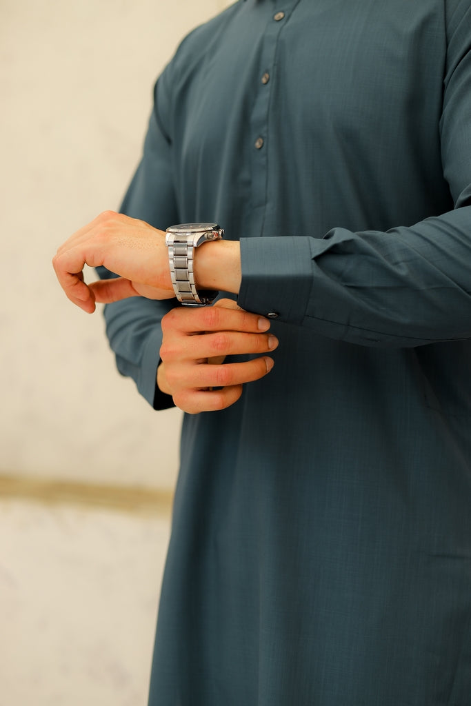 Men’s Teal Shalwar Kameez