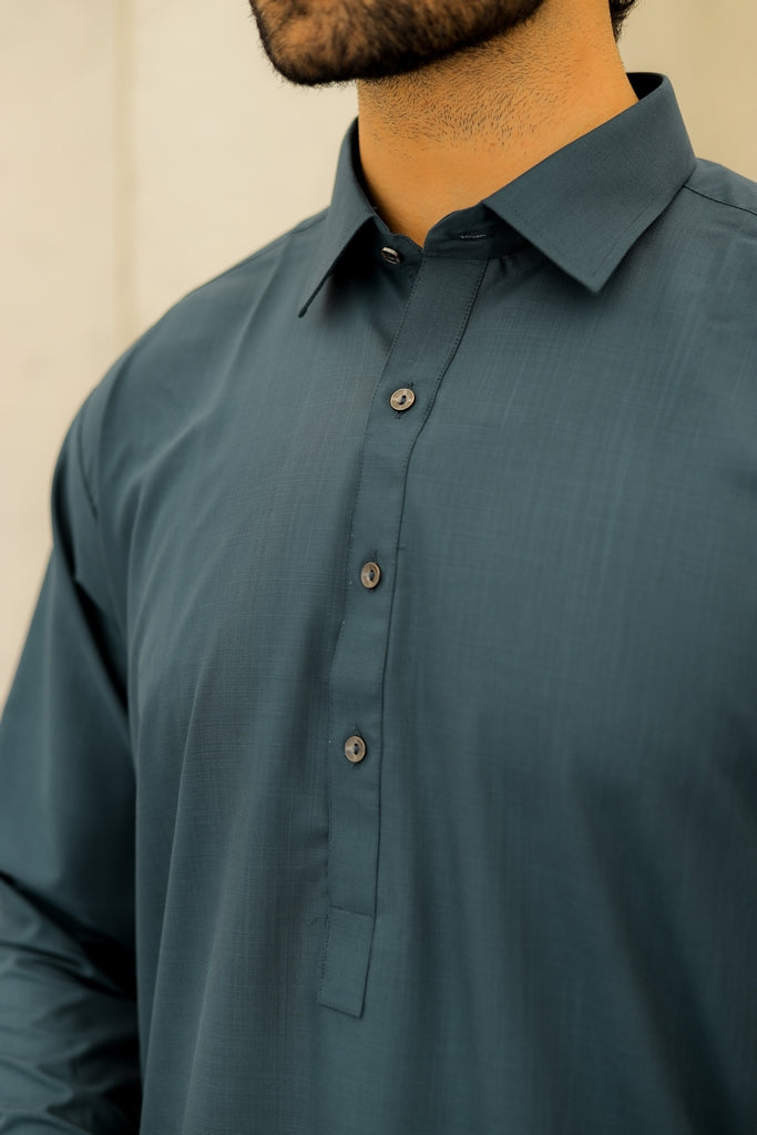 Men’s Teal Shalwar Kameez
