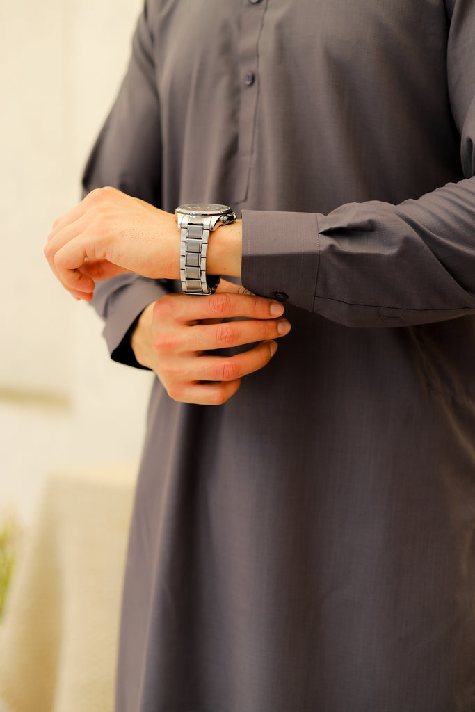 Men’s Charcoal Grey Shalwar Kameez