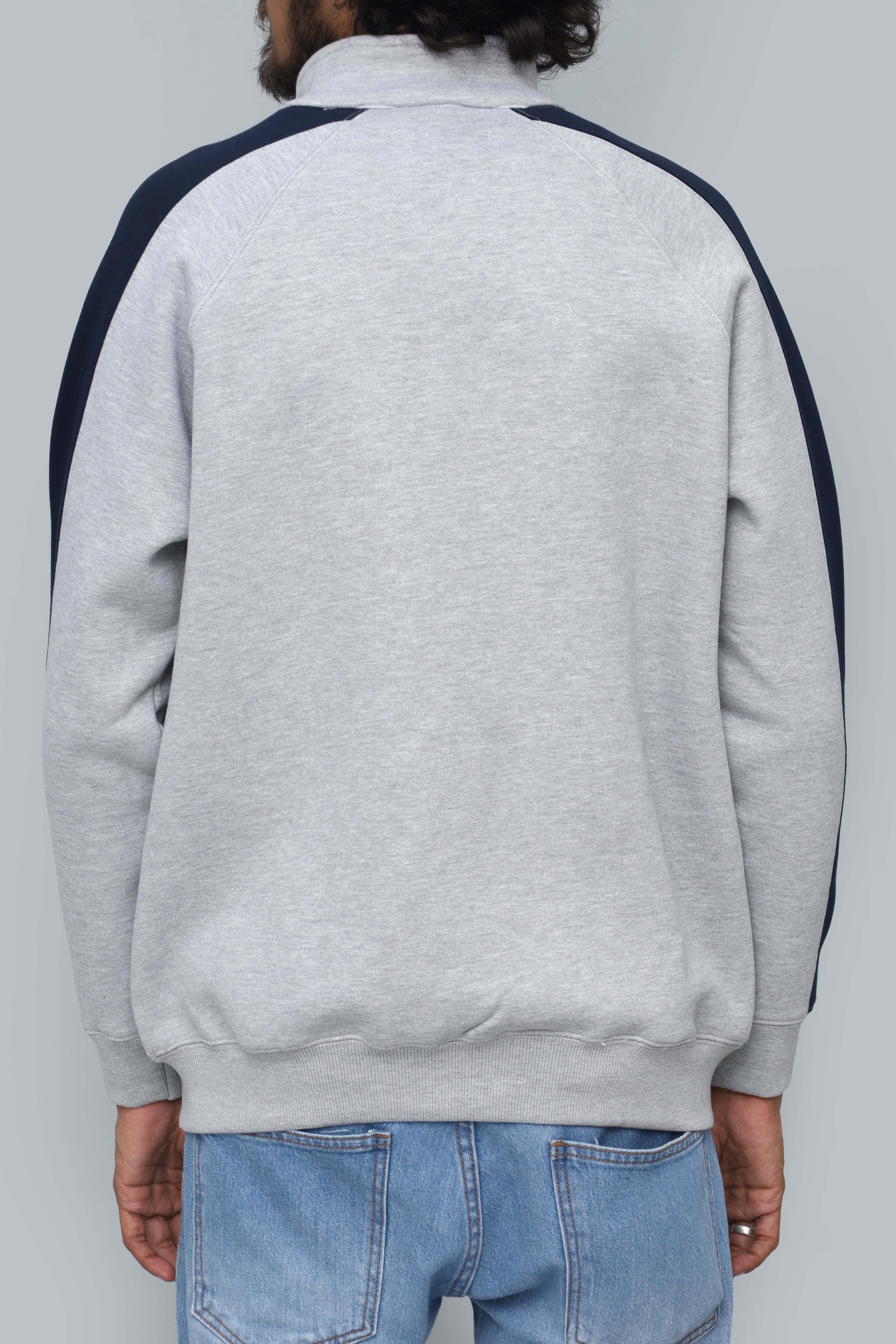 Men's Grey and Navy Puma Full-Zipper