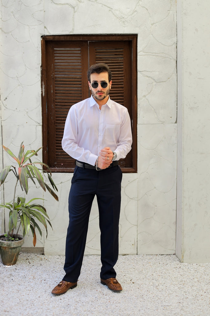 Men’s Stark White Executive Formal Shirt