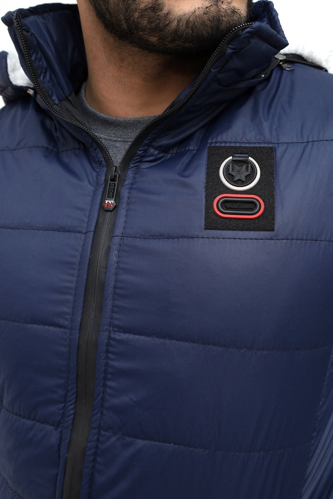 Men’s Blue Half Sleeve Jacket