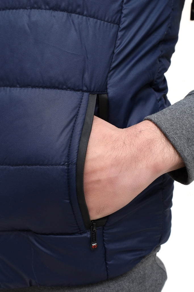 Men’s Blue Half Sleeve Jacket