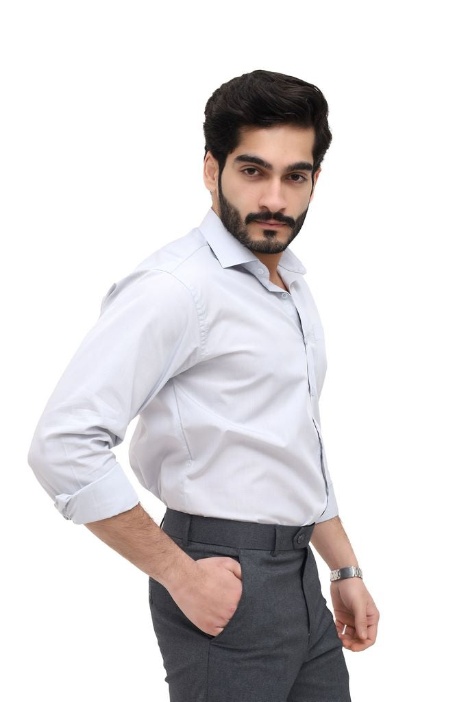 Men's Tealish Blue Plain Shirt