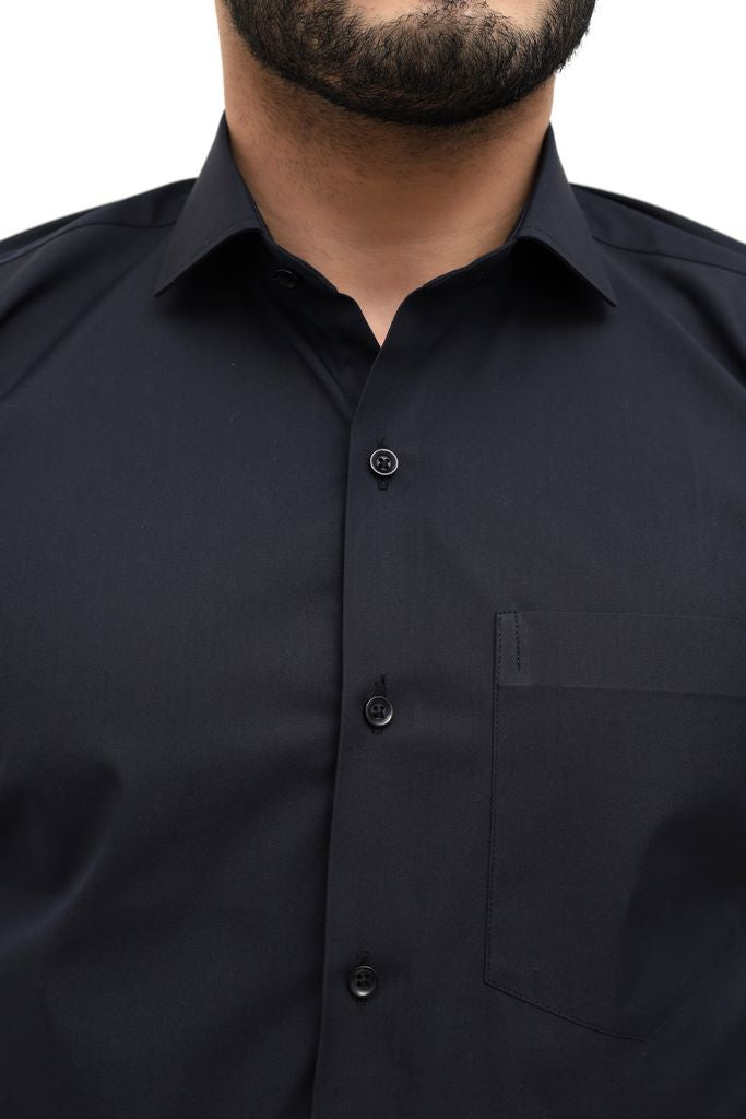 Men's Dark Blue Plain Shirt