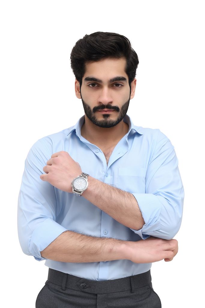 Men's Light Blue Dress Shirt