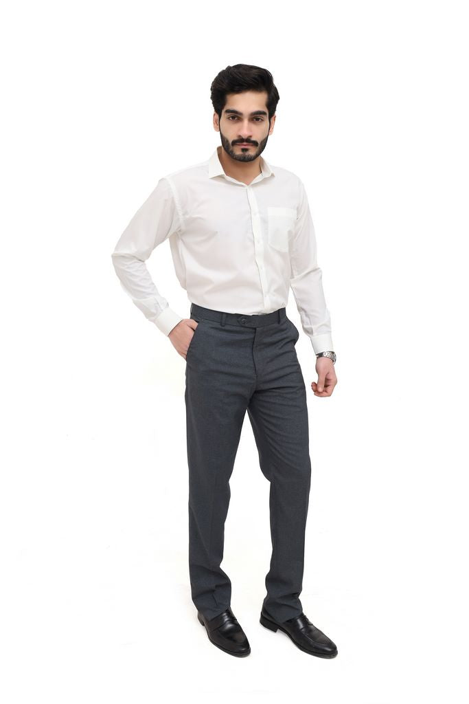 Men's Off White Plain Shirt