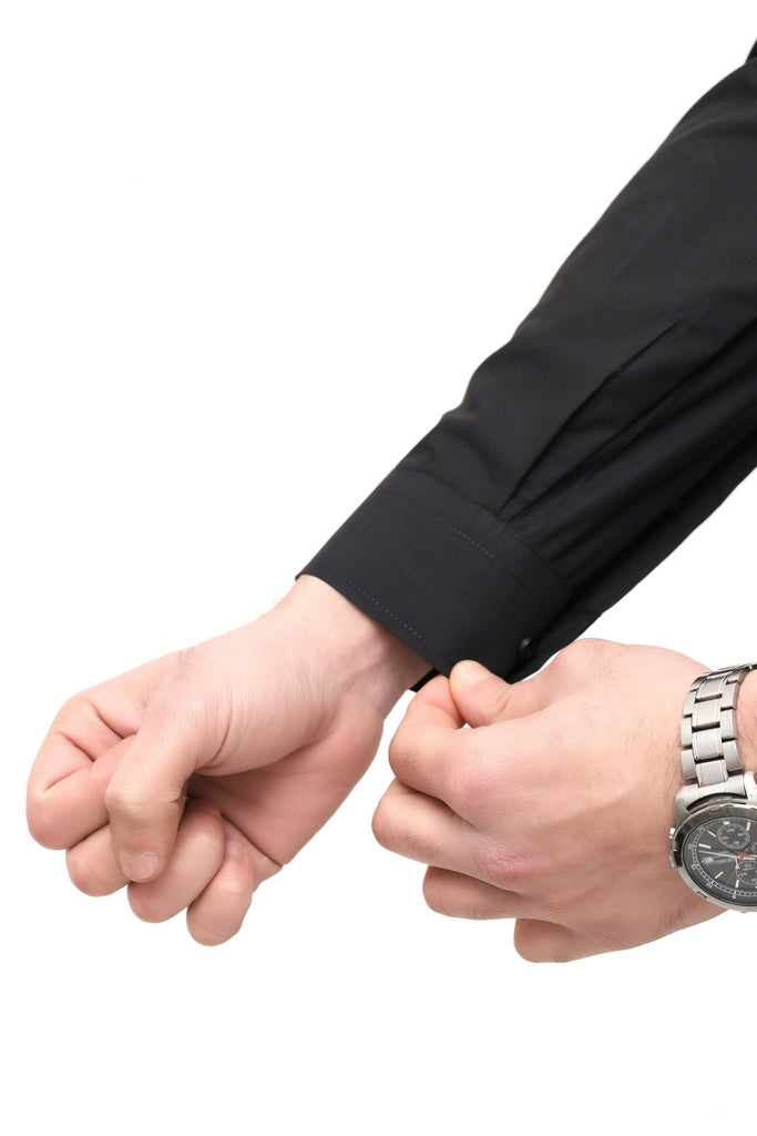 Men's Black Plain Shirt