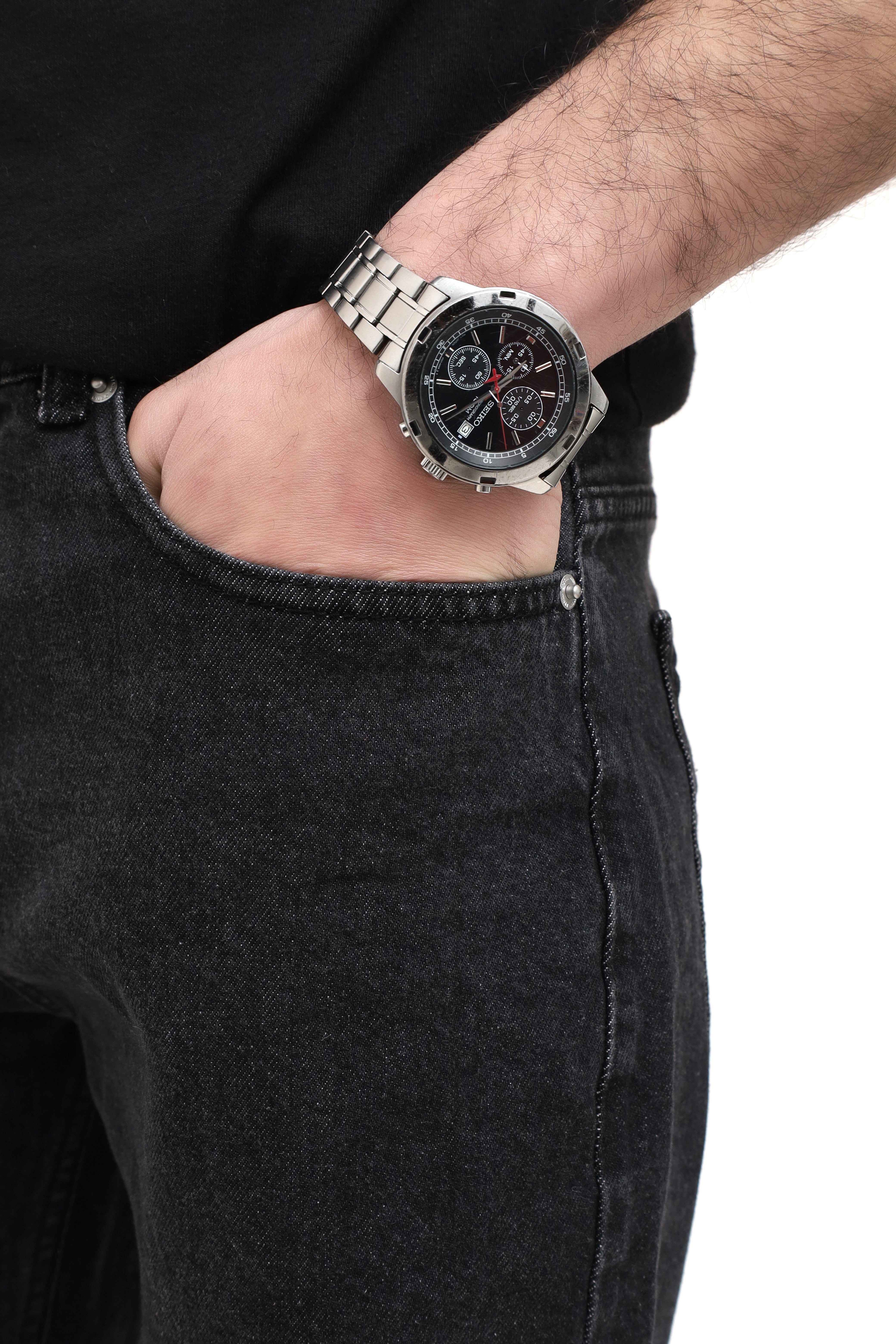 Men's Black Denim Jeans