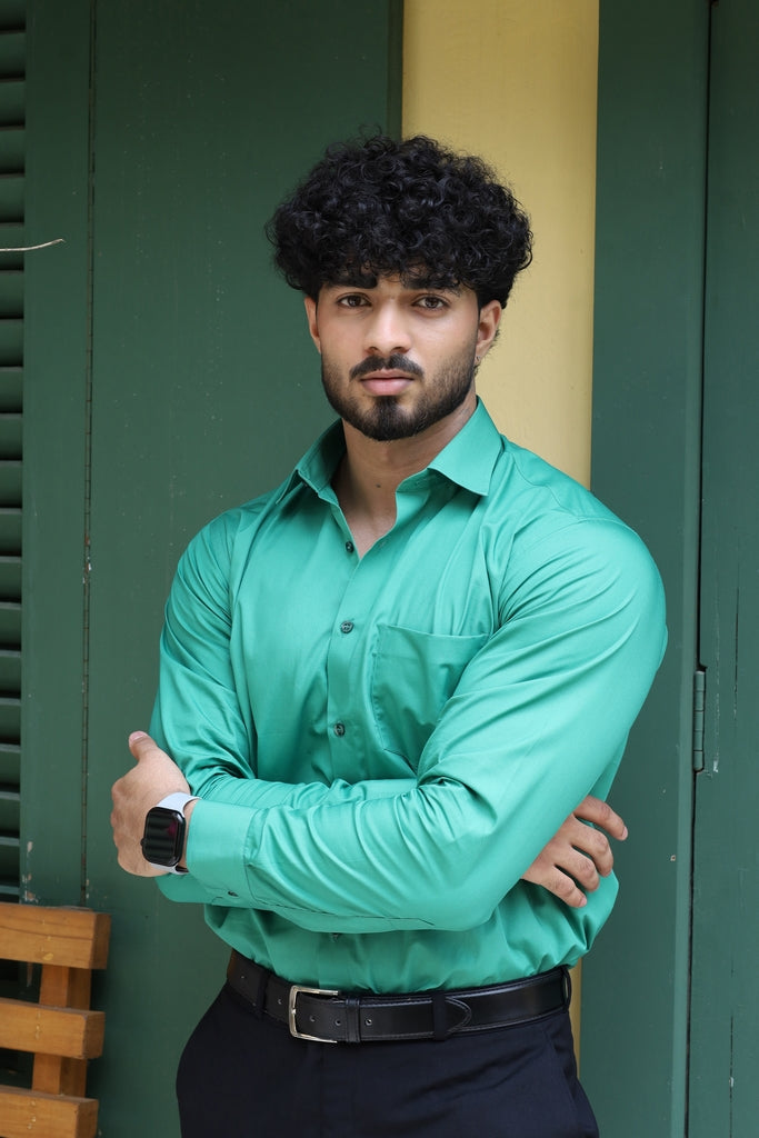 Men’s Sea Green Formal Shirt