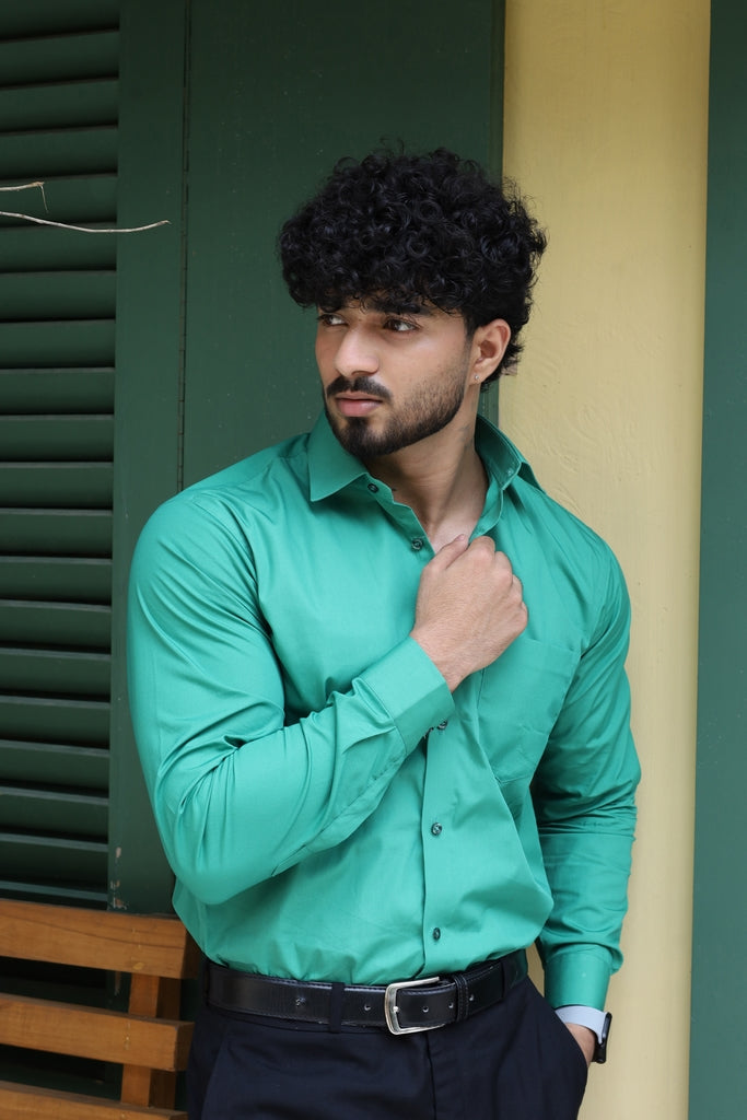 Men’s Sea Green Formal Shirt