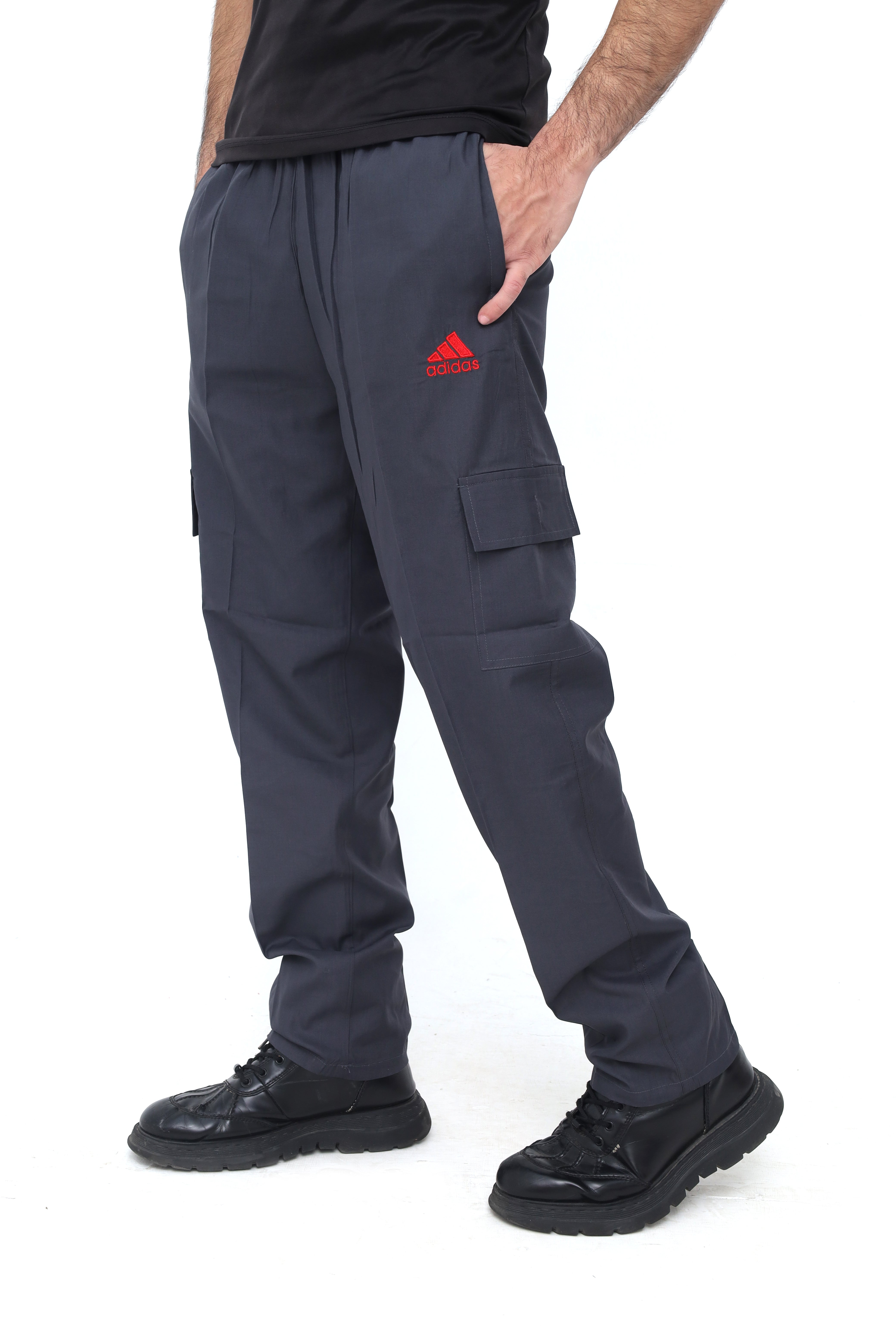 Adidas charcoal Cargo Trousers