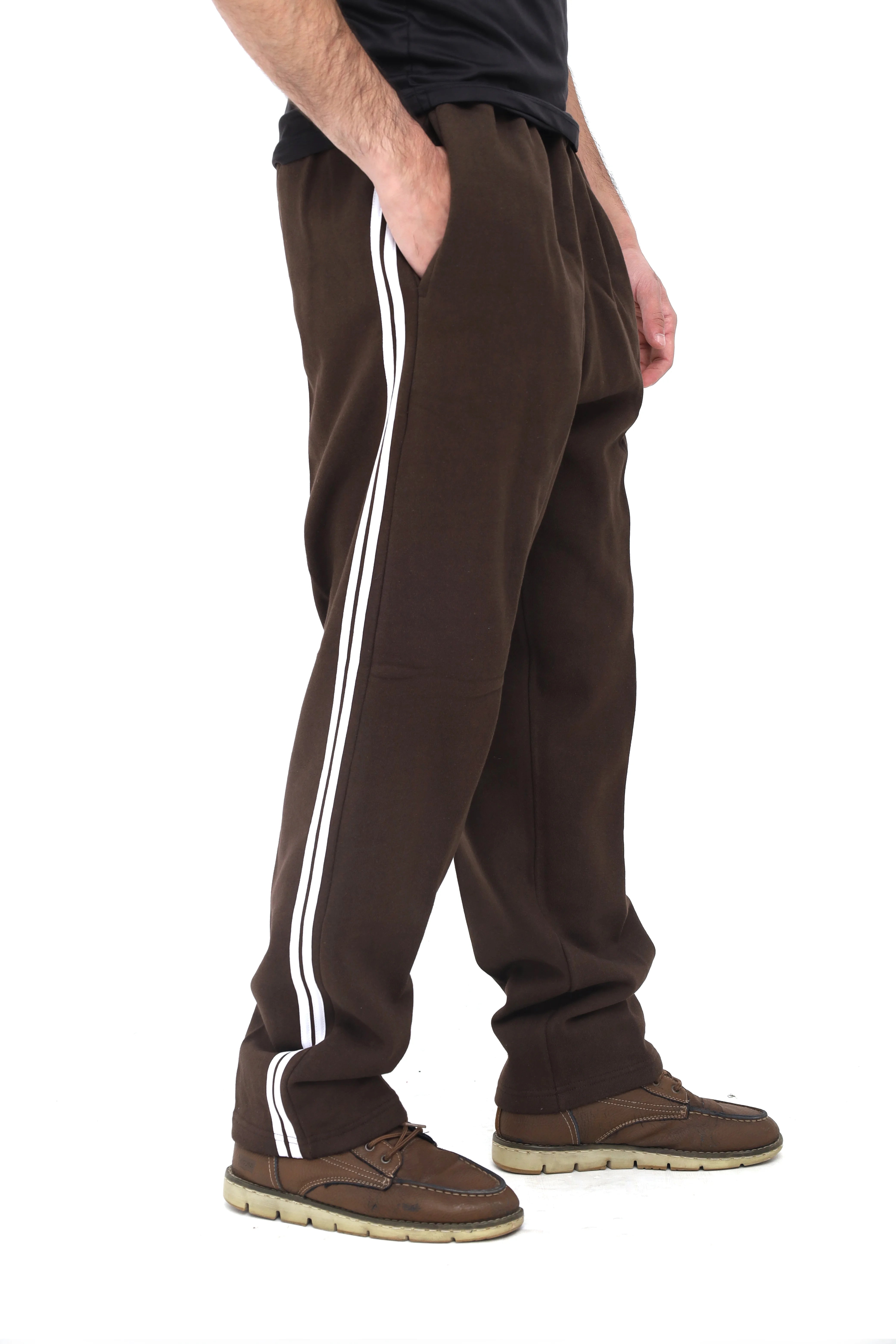 Men's Over Sized Dark Brown Sweatpants