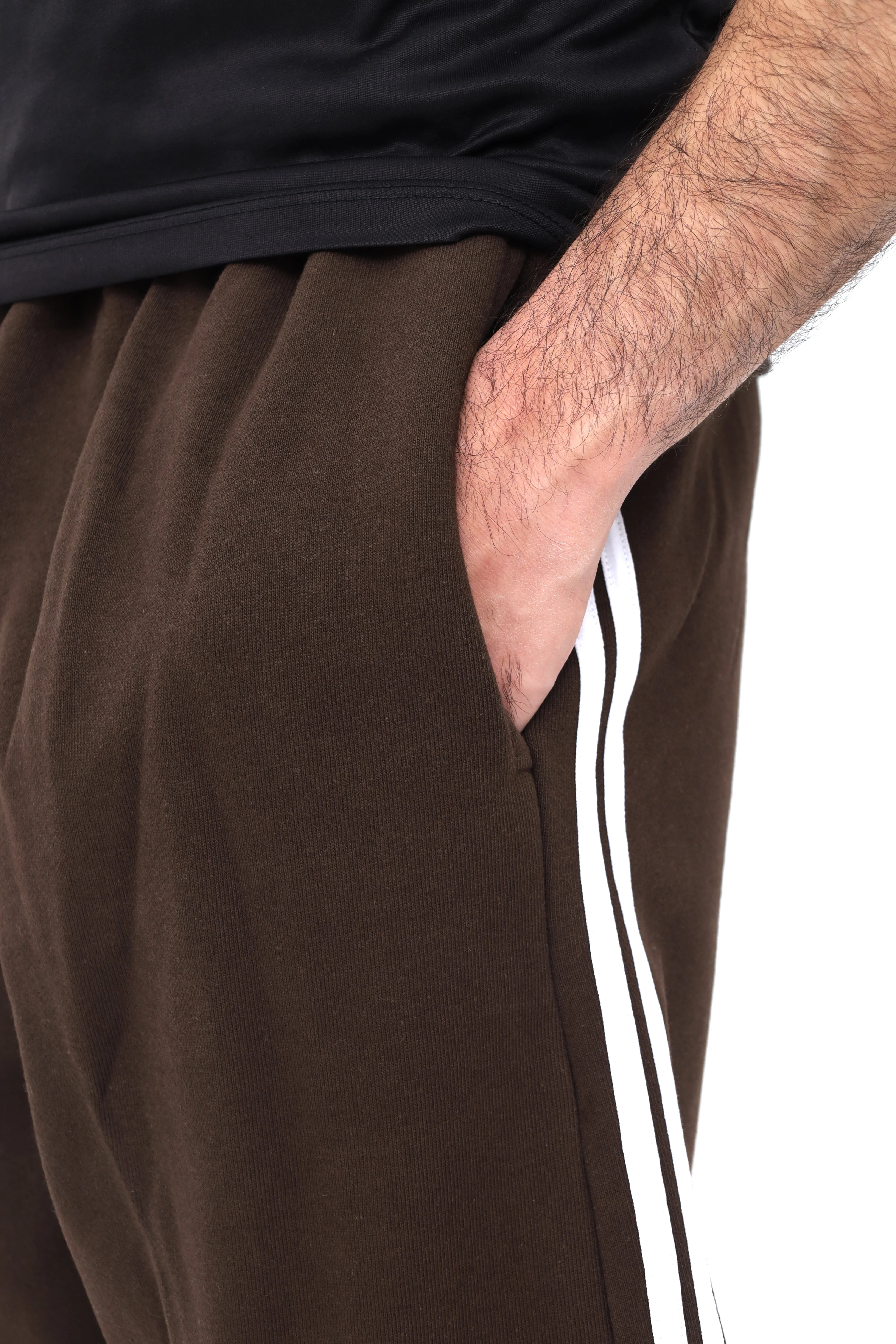 Men's Over Sized Dark Brown Sweatpants