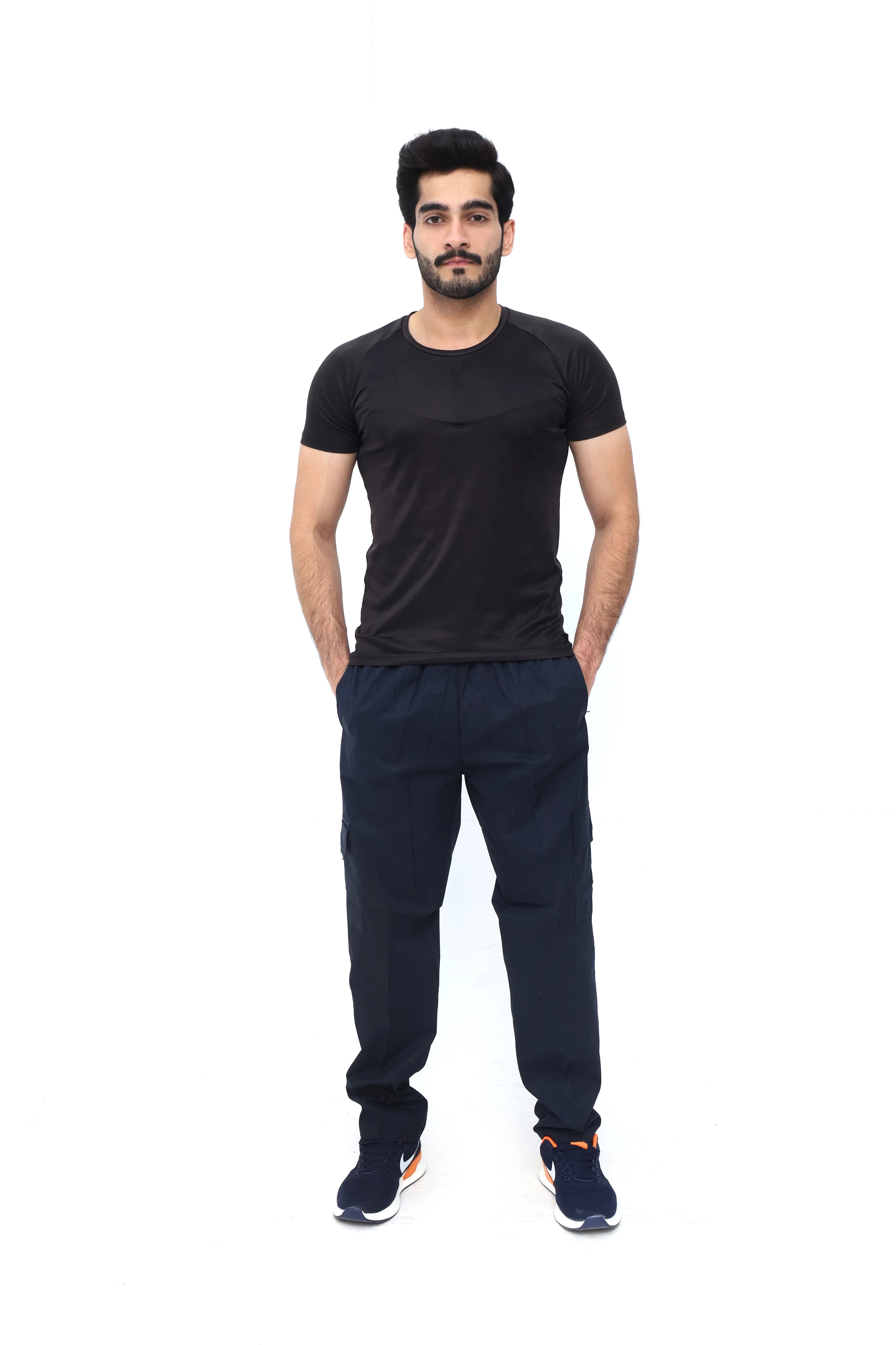 Blue Cargo Trousers