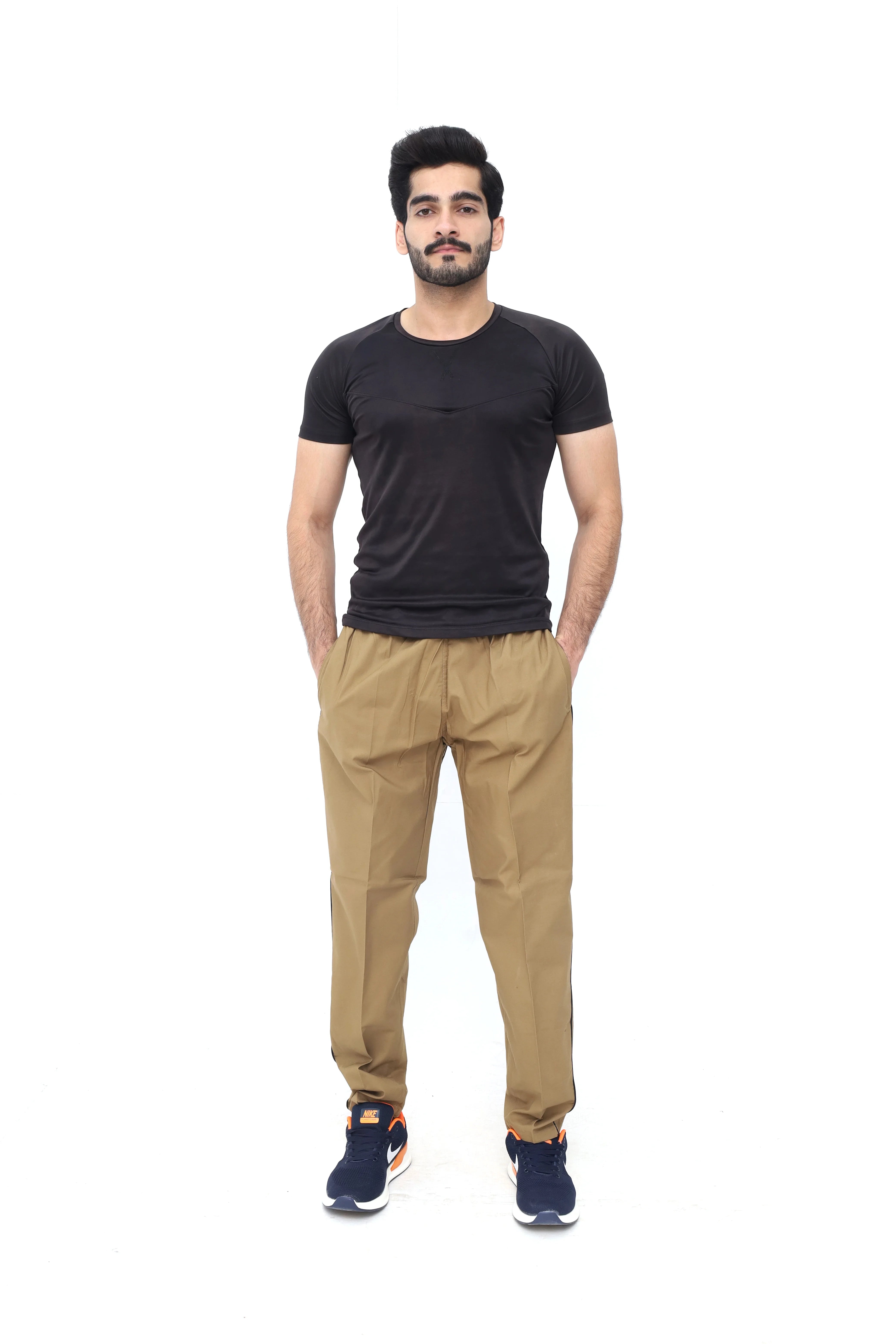 Men's Khaki Utility Cargo Trousers